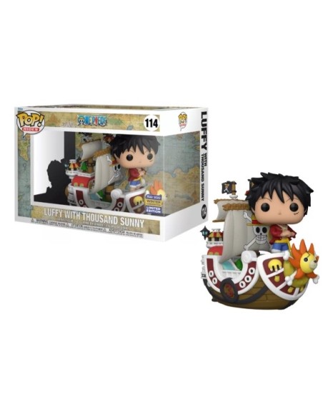Figura Funko Pop! Rides One Piece Luffy con el Thousand Sunny Modelo 114 | 65367