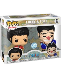 Figura Funko Pop! Animación One Piece Luffy y Foxy Pack-2...