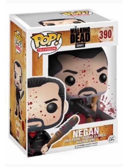 Figura Funko Pop! Series The Walking Dead Negan Modelo 390 | 13301 | Outlet Caja Dañada