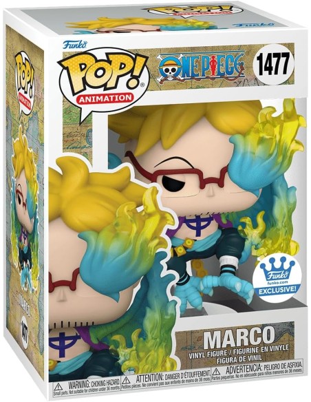 Figura Funko Pop! Animación One Piece Marco Modelo 1477 | 74474 Edición Exclusiva de Funko
