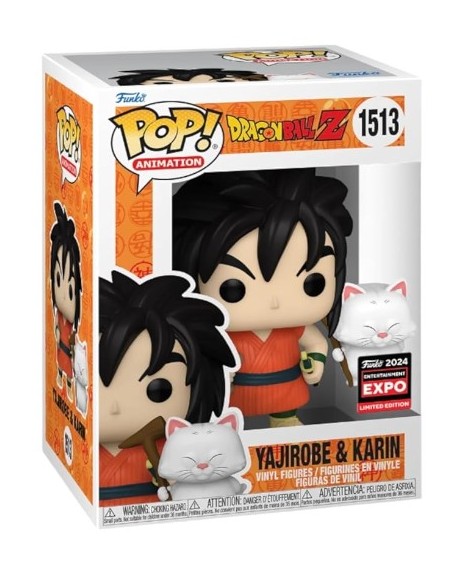 Figura Funko Pop! Bola de Dragón Z Yajirobe y Karin Modelo 107 | 76851 Edición Limitada Enterteinment Expo 2024