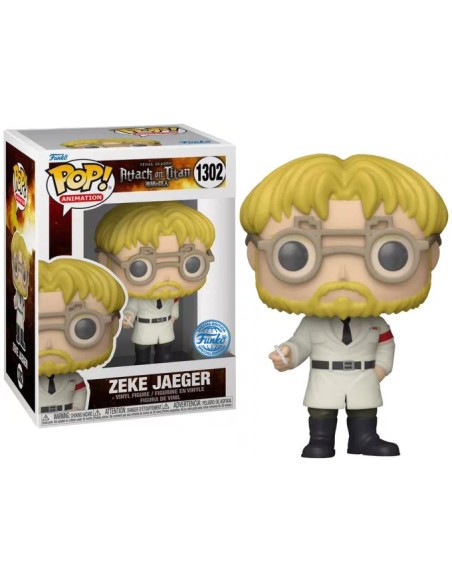 Figura Funko Pop! Animación El Ataque de los Titanes Zeke Jaeger Modelo 1302 | 66465 Edición Especial