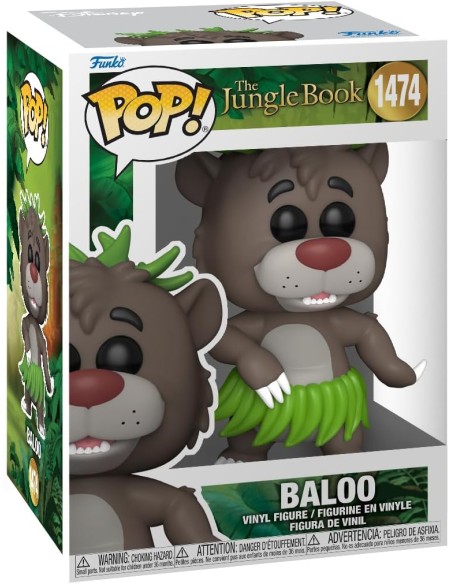 Figura Funko Pop! Disney El Libro de la Selva Baloo Modelo 1474 | 80787