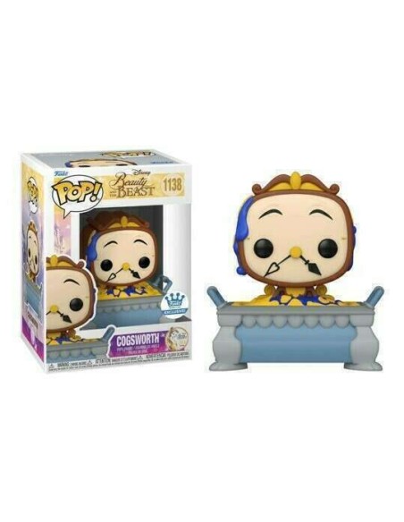 Figura Funko Pop! Disney La Bella y La Bestia Cogsworth Modelo 1138 | 58144 Edición Exclusiva de Funko