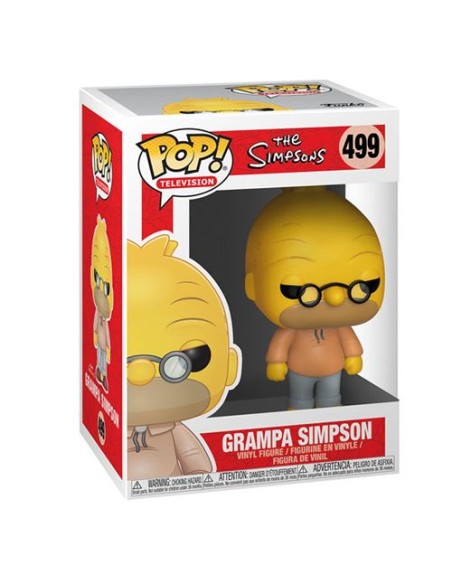 Figura Funko Pop! Televisión Los Simpsons Abuelo Simpson Modelo 499 | 33881
