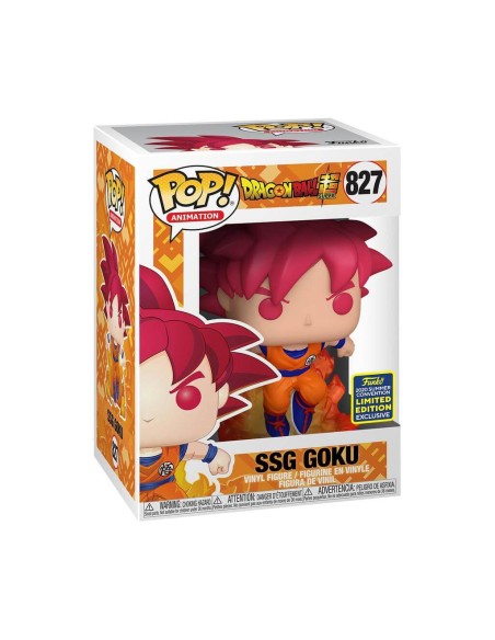 Figura Funko Pop! Bola de Dragón Z SSG Goku Modelo 827 | 47865 Exclusivo Edición Limitada Convención Verano 2020