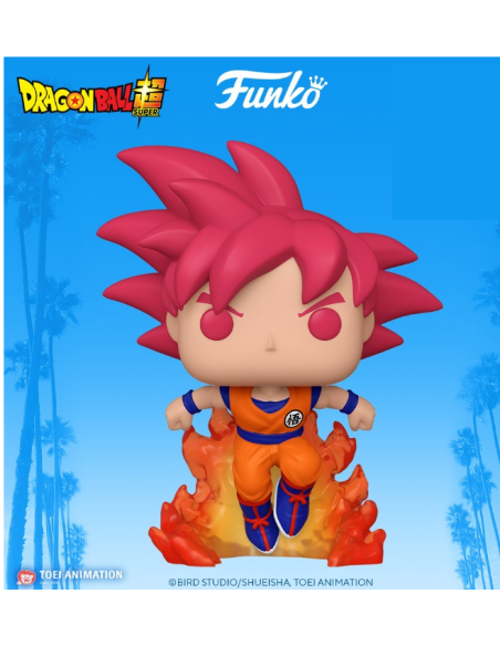 Figura Funko Pop! Bola de Dragón Z SSG Goku Modelo 827 | 47865 Exclusivo Edición Limitada Convención Verano 2020