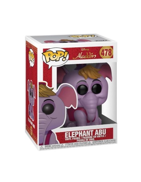 Figura Funko Pop! Disney Aladdín Abu como Elefante Modelo 478 | 35755 | Outlet | Caja Descolorida