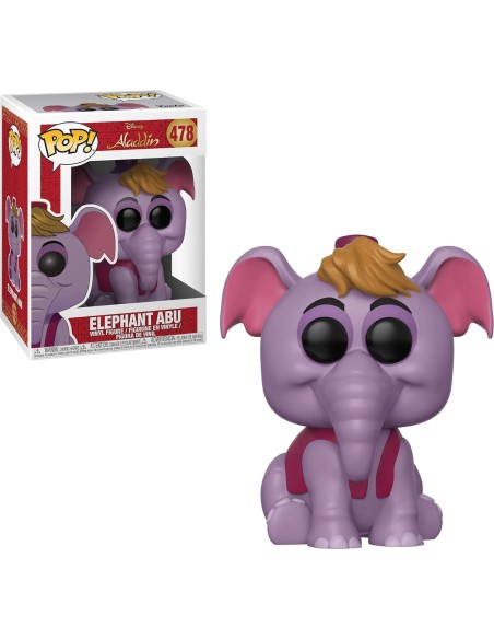 Figura Funko Pop! Disney Aladdín Abu como Elefante Modelo 478 | 35755 | Outlet | Caja Descolorida