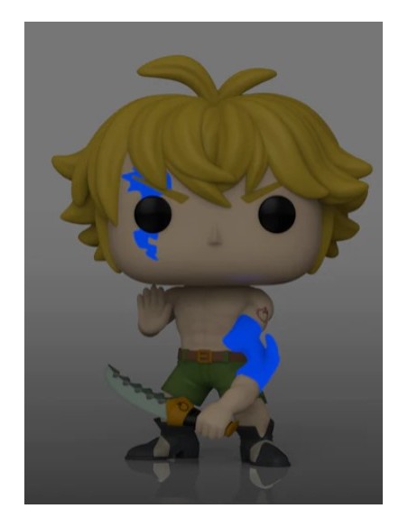 Figura Funko Pop! Animación The Seven Deadly Sins Meliodas Modelo 1344 | 63132 Edición Limitada Chase Brilla en la Oscuridad