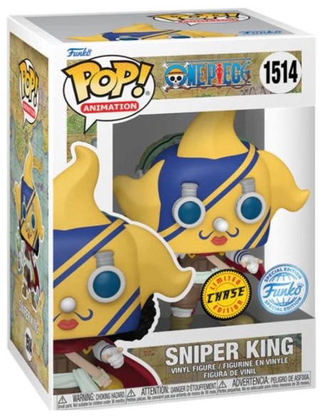 Figura Funko Pop! Animación One Piece Sniper King Modelo 1514 | 76913 Edición Limitada Chase y  Especial de Funko