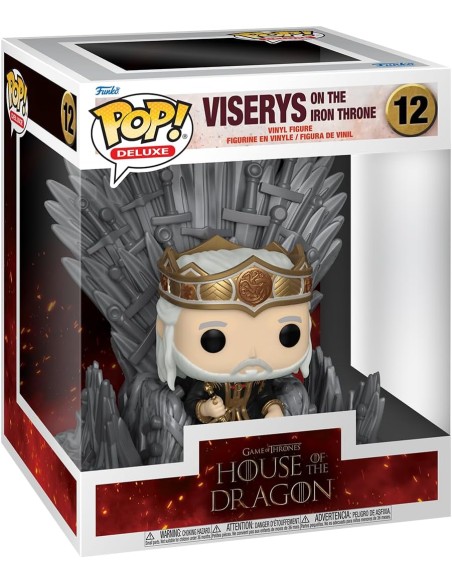 Figura Funko Pop! Televisión La Casa del Dragón Viserys en trono Modelo 12 | 76470
