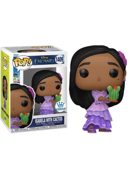 Figura Funko Pop! Disney Encanto Isabela con Cactus Modelo 1409 | 76777 Edición Exclusiva de Funko