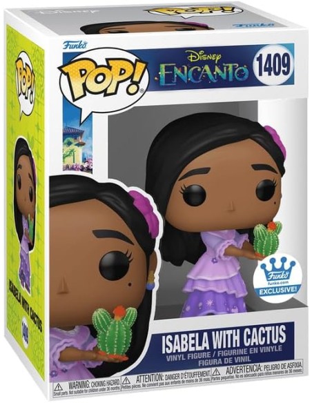 Figura Funko Pop! Disney Encanto Isabela con Cactus Modelo 1409 | 76777 Edición Exclusiva de Funko