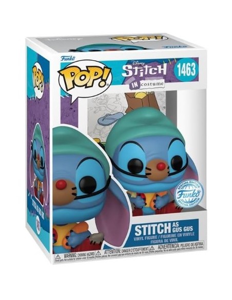 Figura Funko Pop! Disney Stitch Disfrazado de Gus-Gus Modelo 1463 | 78403 Edición Especial de Funko