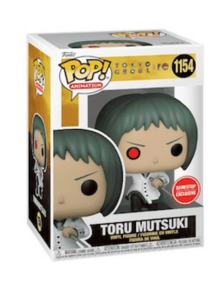 Figura Funko Pop! Animación Tokyo Ghoul: Re Toru Mutsuki Modelo 1154 | 64936 Edición Exclusica Game Stop | Outlet  | Caja Dañada