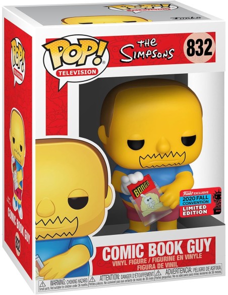 Figura Funko Pop! Televisión Los Simpsons El Chico de la Tienda de Comics Modelo 832 | 48573 Edición Limitada