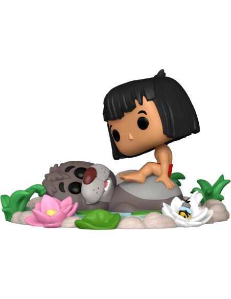 Figura Funko Pop! Moment Disney El Libro de la Selva Baloo & Mowgli Modelo 1490 | 80789