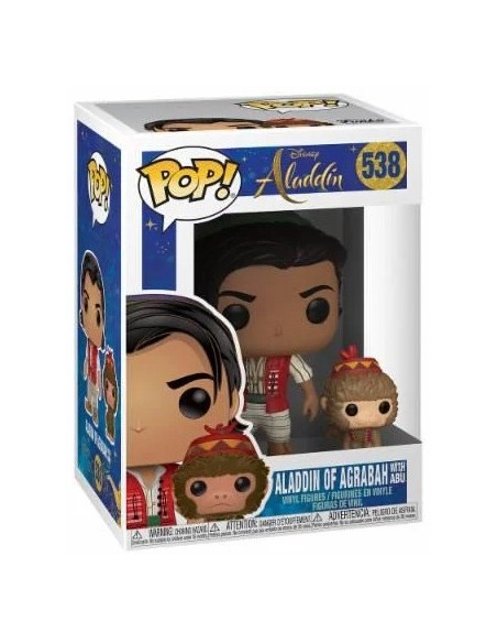 Figura Funko Pop! Disney Aladdín de Agrabah con Abu Modelo 538 | 37022