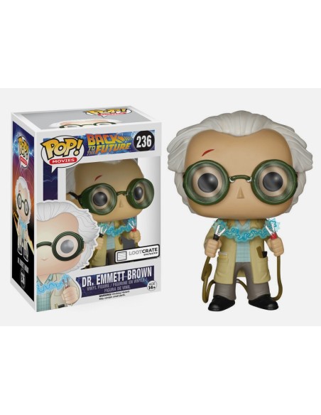Figura Funko Pop! Películas Regreso al Futuro Dr. Emmet Brown Modelo 236 | 06477 Edición Exclusiva