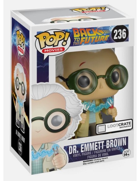 Figura Funko Pop! Películas Regreso al Futuro Dr. Emmet Brown Modelo 236 | 06477 Edición Exclusiva