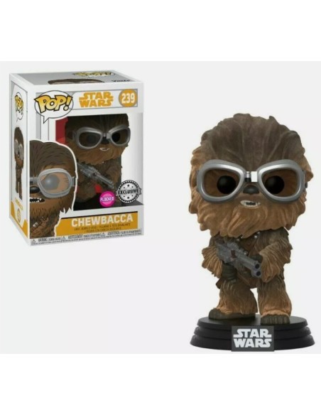Figura Funko Pop! Star Wars Chewbacca Modelo 239 | 26976 Edición Especial Flocked