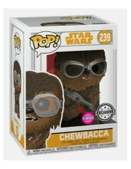 Figura Funko Pop! Star Wars Chewbacca Modelo 239 | 26976 Edición Especial Flocked