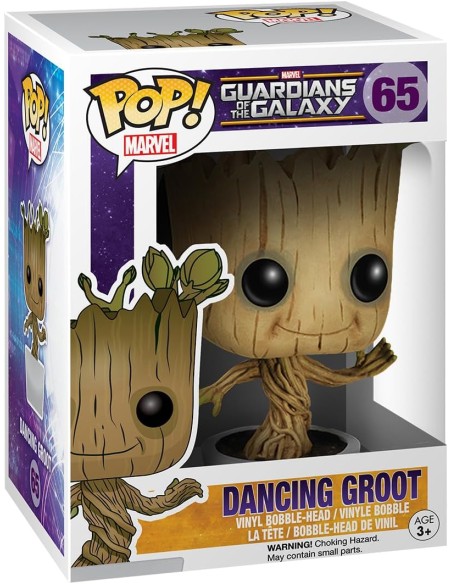 Figura Funko Pop! Marvel Guardianes de la Galaxia Groot Bailando Modelo 65 | 05104 | Outlet | Caja Dañada