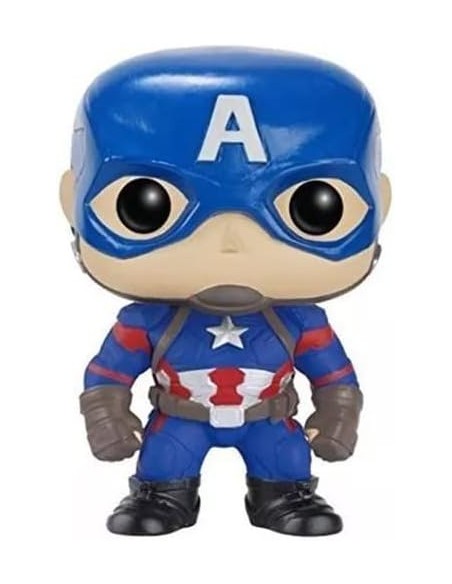 Figura Funko Pop! Marvel Capitán América Civil War Capitán América Modelo 125 | 07223 | Outlet | Caja Dañada