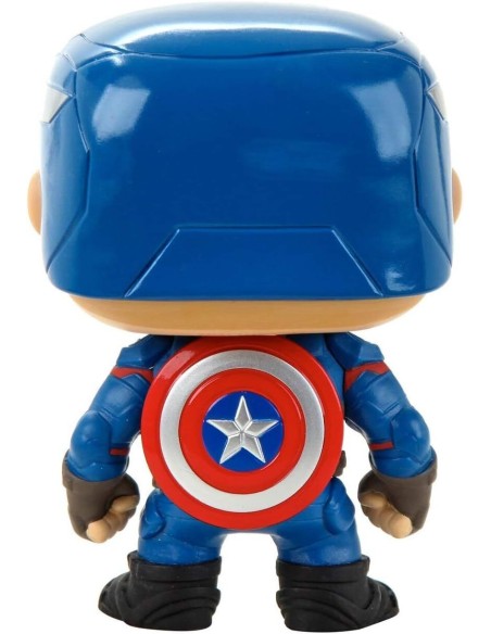 Figura Funko Pop! Marvel Capitán América Civil War Capitán América Modelo 125 | 07223 | Outlet | Caja Dañada