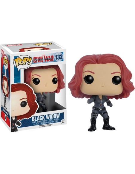 Figura Funko Pop! Marvel Capitán América Civil War Black Widow Modelo 132 | 07230