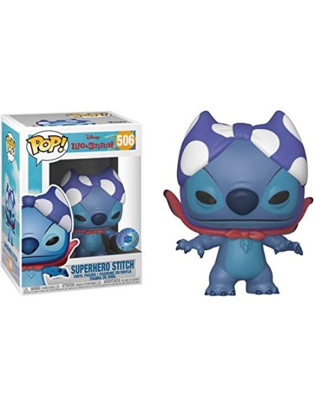 Figura Funko Pop! Disney Stitch Superhéroe Modelo 506 | 36636 Edición Exclusiva Pop in a Box