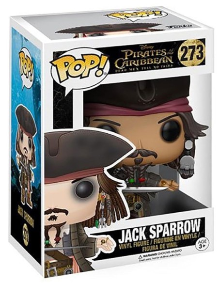 Figura Funko Pop! Disney Piratas del Caribe Jack Sparrow Modelo 273 | 12803 | Outlet Caja Dañada