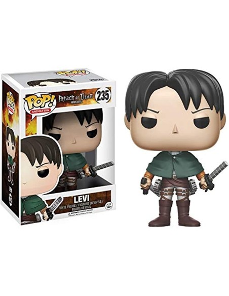 Figura Funko Pop! Animación El Ataque de los Titanes Levi Modelo 235 | 14196 | Outlet Caja Dañada