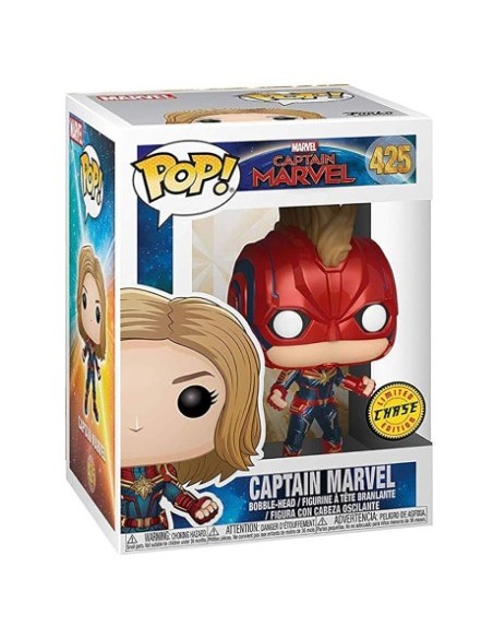 Figura Funko Pop! Marvel Capitana Marvel Modelo 425 | 36341 Edición Chase
