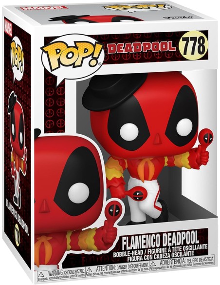 Figura Funko Pop! Marvel Deadpool Deadpool Flamenco Modelo 778 | 54656