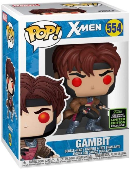 Figura Funko Pop! Marvel X-Men Gambito Modelo 554 | 45914 Edición Limitada Convención Primavera 2020