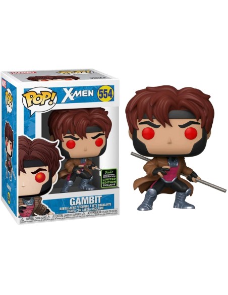 Figura Funko Pop! Marvel X-Men Gambito Modelo 554 | 45914 Edición Limitada Convención Primavera 2020