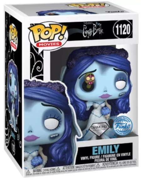 Figura Funko Pop! Películas La Novia Cadáver Emily Modelo 1120 | 57276 Edición Especial Diamond Collection