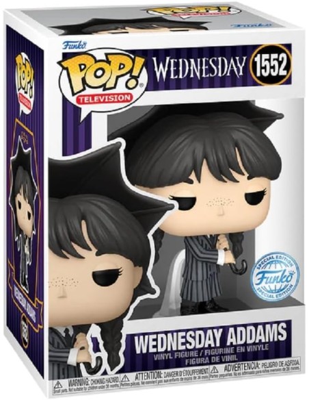 Figura Funko Pop! Televisión Miércoles Miércoles Addams Modelo 1552 | 81741 Edición Especial de Funko