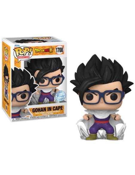 Figura Funko Pop! Bola de Dragón Z Gohan con capa Modelo 1708 | 82464 Edición Especial de Funko
