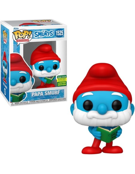 Figura Funko Pop! Televisión Los Pitufos Papá Pitufo Modelo 1525 | 78324 Edición Limitada Convención Verano 2024
