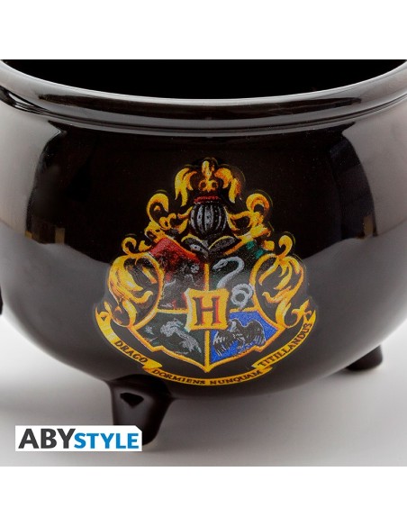 Taza de Cerámica Abystyle Harry Potter Modelo Caldero con Escudo