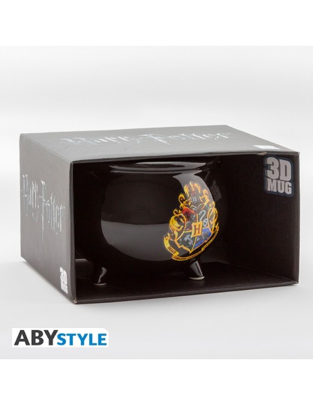 Taza de Cerámica Abystyle Harry Potter Modelo Caldero con Escudo