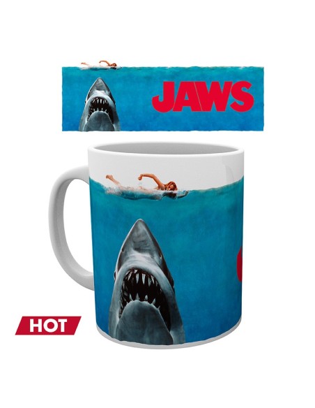 Taza Térmica de Cerámica Abystyle Universal Modelo Tiburón