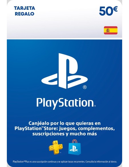 Tarjeta de Regalo Playstation Store 50€ España | Producto Digital