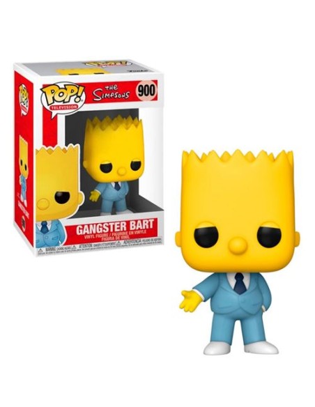 Figura Funko Pop! Televisión Los Simpsons Gangster Bart Modelo 900 | 52947