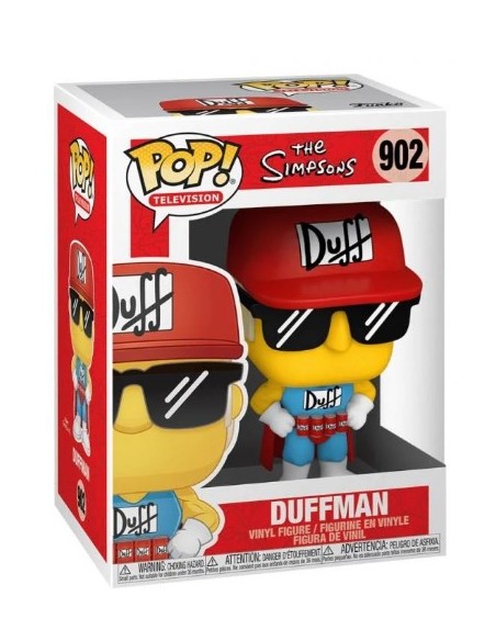 Figura Funko Pop! Televisión Los Simpsons Duffman Modelo 902  | 52955