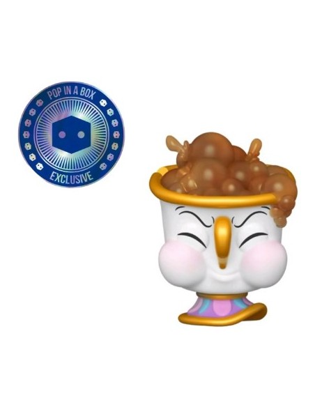 Figura Funko Pop! Disney La bella y la Bestia Chip Modelo 794 | 36513 Edición Pop in a Box