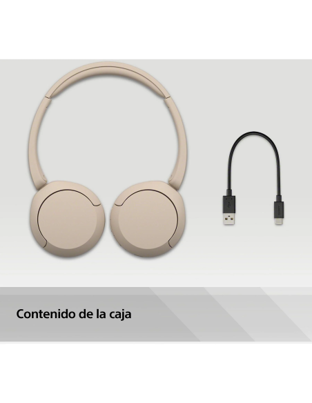 Auriculares Inalámbricos Sony WH-CH520 Color Beige